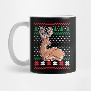 Ugly Christmas Sweaters Deer Mug